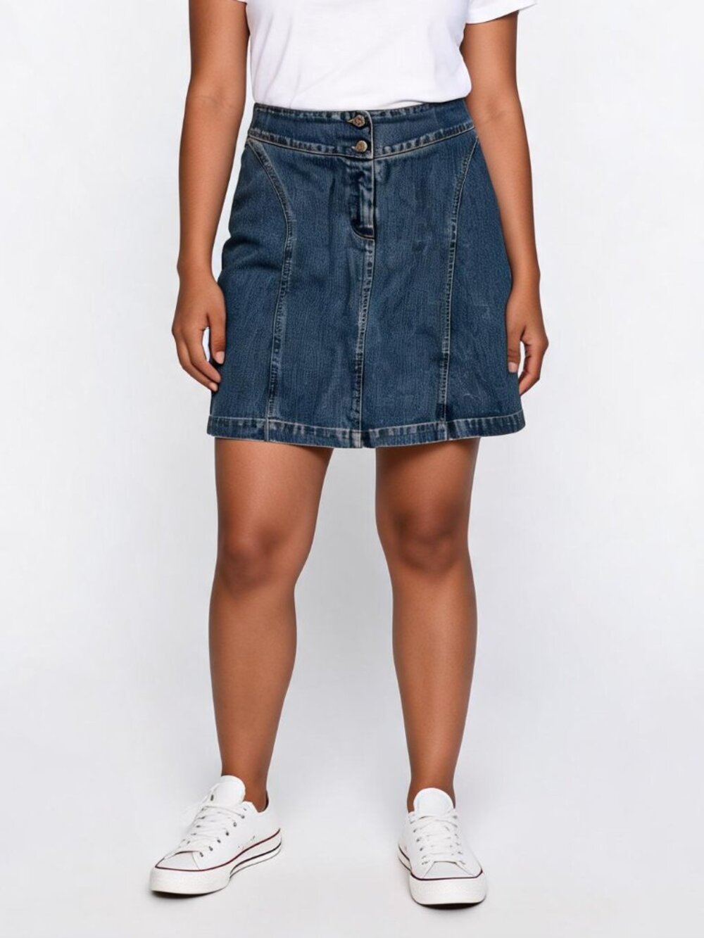 HOBBS | Vintage Dark Blue Denim Mini Skirt Sz 14